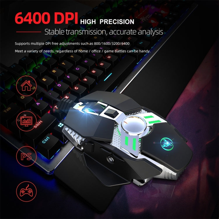 Souris Mécanique HXSJ J200 pour Gaming - 7 Touches