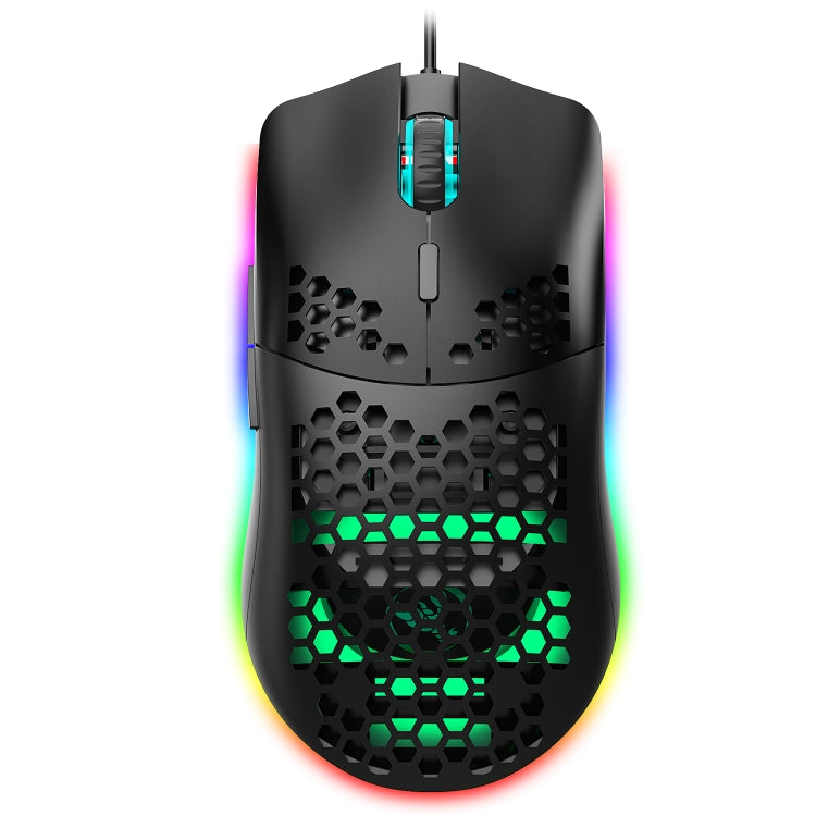 HXSJ J900 6-Button RGB Lighting Programmable Wired Gaming Mouse (White), J900(Black), J900(White)