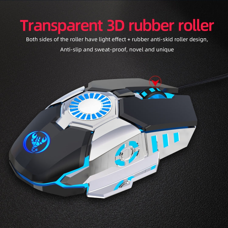 Souris Filaire Gaming HXSJ J700 - Éclairage Coloré et