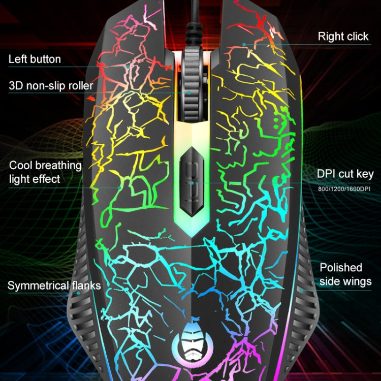 Kit Clavier et Souris Gaming RVB Filaire D620 pour PC