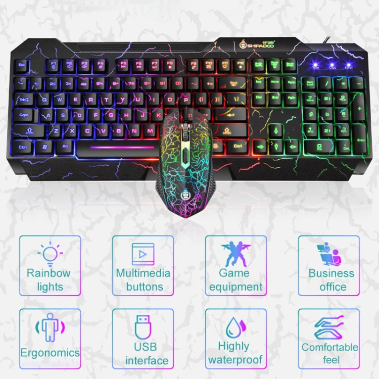 Kit Clavier et Souris Gaming RVB Filaire D620 pour PC