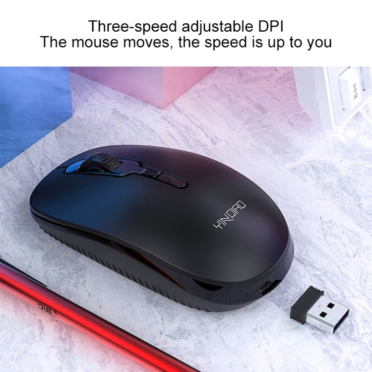 Clavier et souris sans fil silencieux YINDIAO V3 pour PC