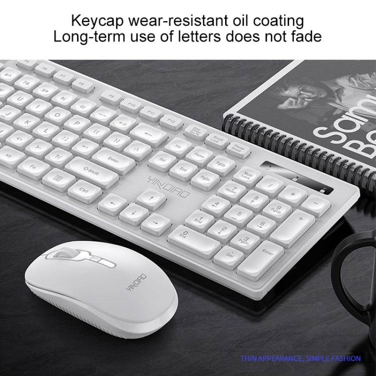 Clavier et souris sans fil silencieux YINDIAO V3 pour PC