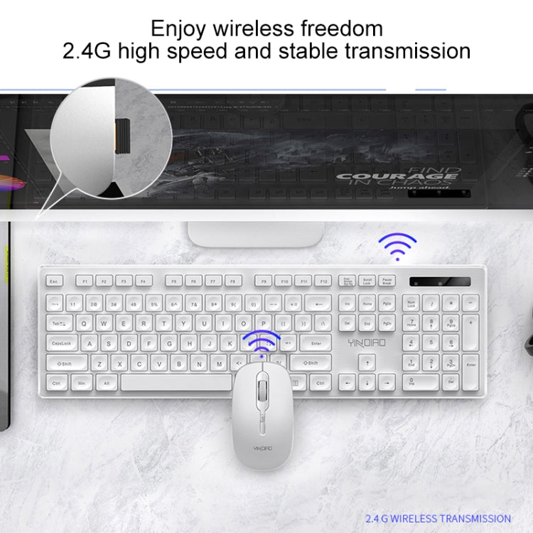 Clavier et souris sans fil silencieux YINDIAO V3 pour PC