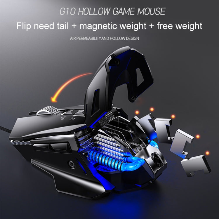 YINDIAO G10 7200DPI RGB Wired Mechanical Gaming Mouse