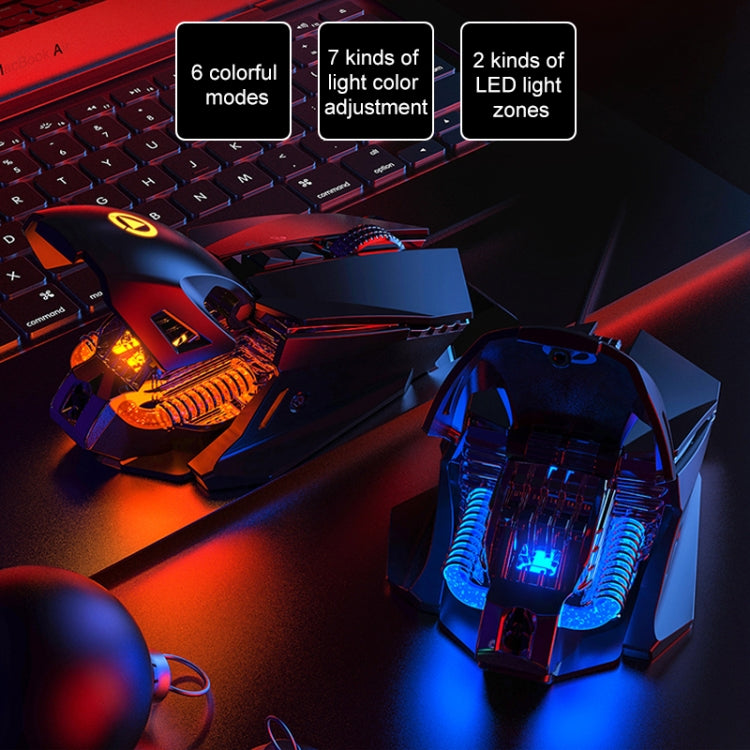 YINDIAO G10 7200DPI RGB Wired Mechanical Gaming Mouse