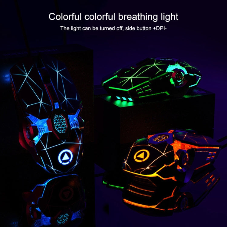 Souris Gaming Filaire YINDIAO 3200DPI 7 Touches RVB