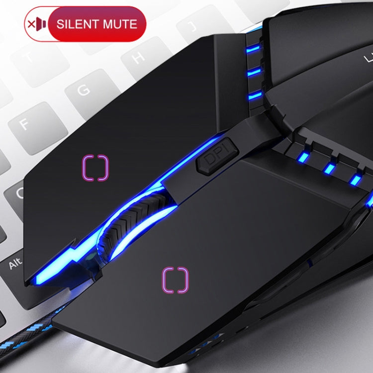 Souris Gaming Mécanique USB Silencieuse YINDIAO Noir