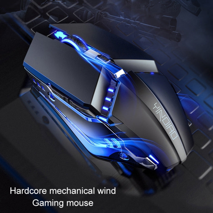 Souris Gaming Mécanique USB Silencieuse YINDIAO Noir