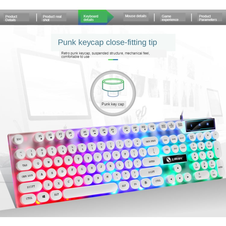 Clavier et souris filaire gaming Punk TX300 avec