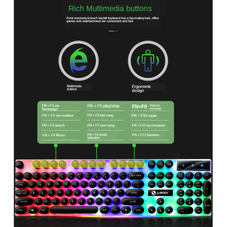 Clavier et souris filaire gaming Punk TX300 avec