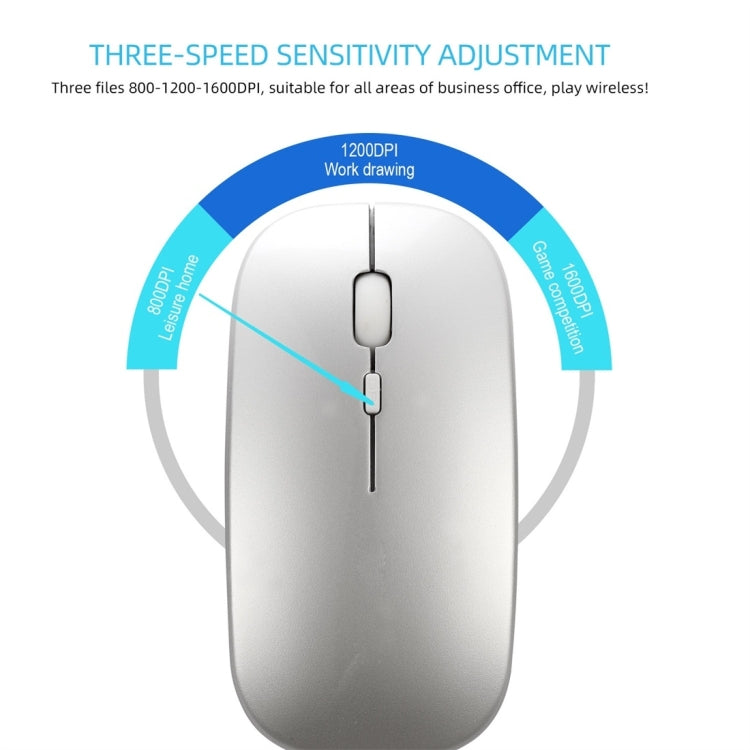 Souris Gaming HXSJ M90 Rechargeable Sans Fil Ultra-Mince