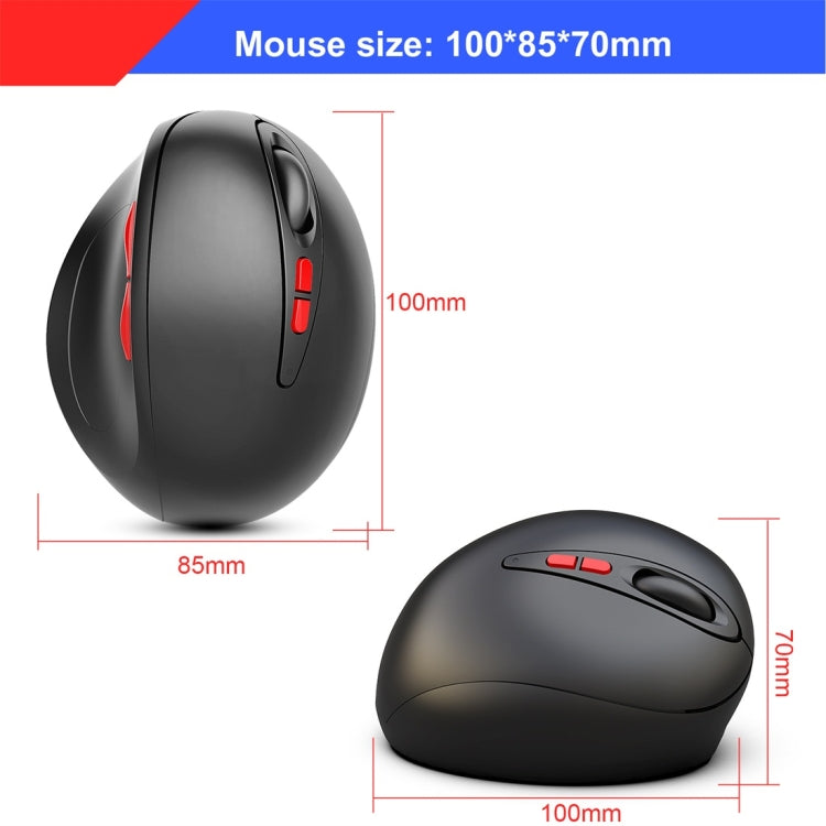Souris sans fil ergonomique HXSJ T33 pour PC gaming
