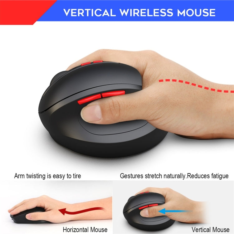 Souris sans fil ergonomique HXSJ T33 pour PC gaming