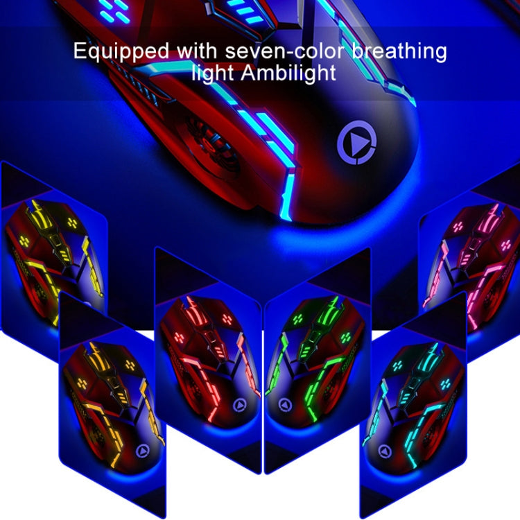 Souris de jeu filaire RGB YINDIAO G5 3200DPI silencieuse