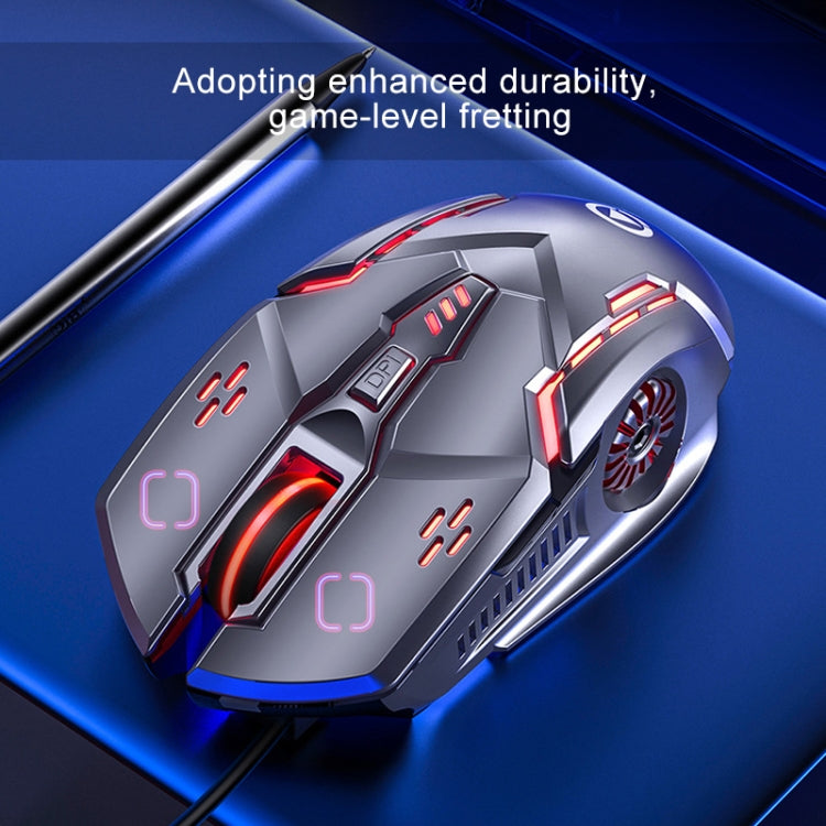 Souris de jeu filaire RGB YINDIAO G5 3200DPI, 6 touches