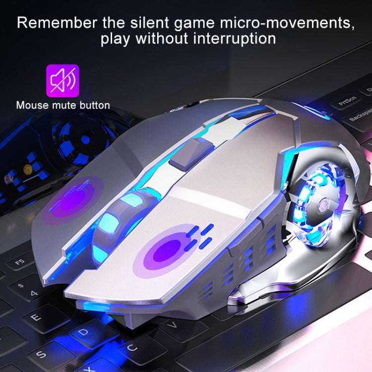 Souris de jeu sans fil YINDIAO A4 1600 DPI rechargeable