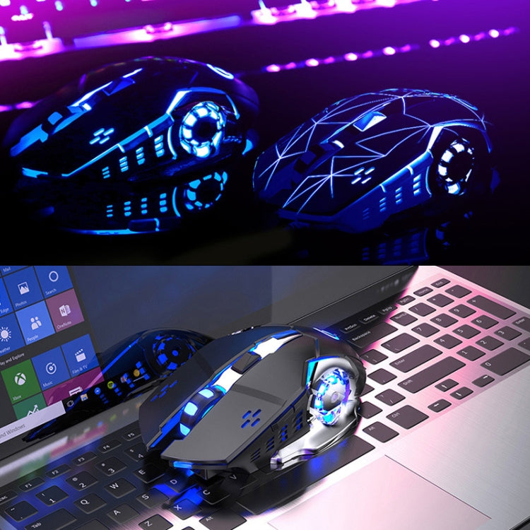 Souris de jeu sans fil YINDIAO A4 1600 DPI rechargeable