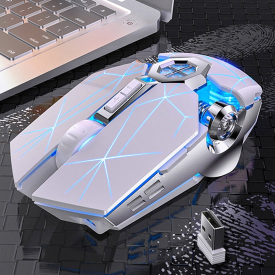 Souris de jeu sans fil YINDIAO A7 RGB 1600 DPI, 7 boutons