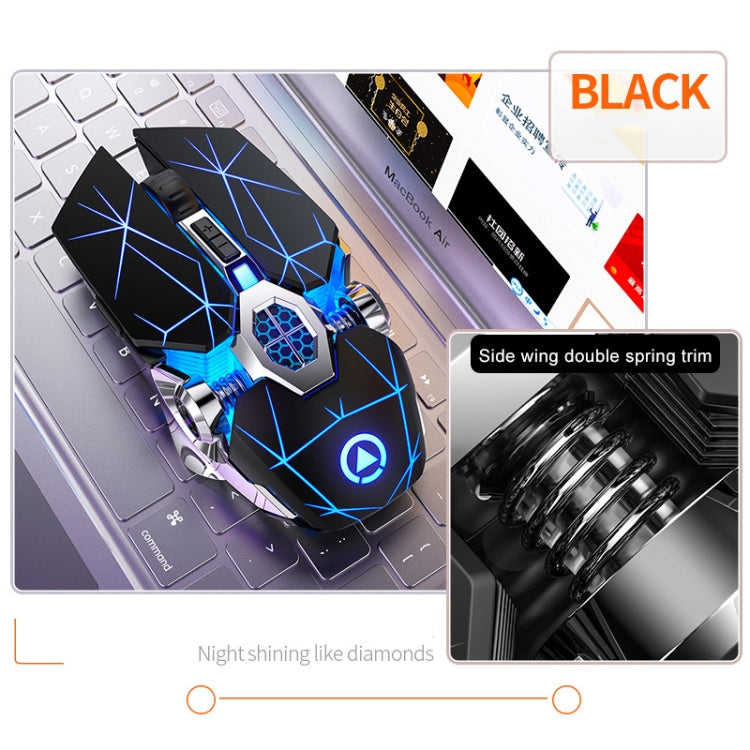 YINDIAO A7 RGB 1600 DPI 7 Buttons Wireless Gaming Mouse