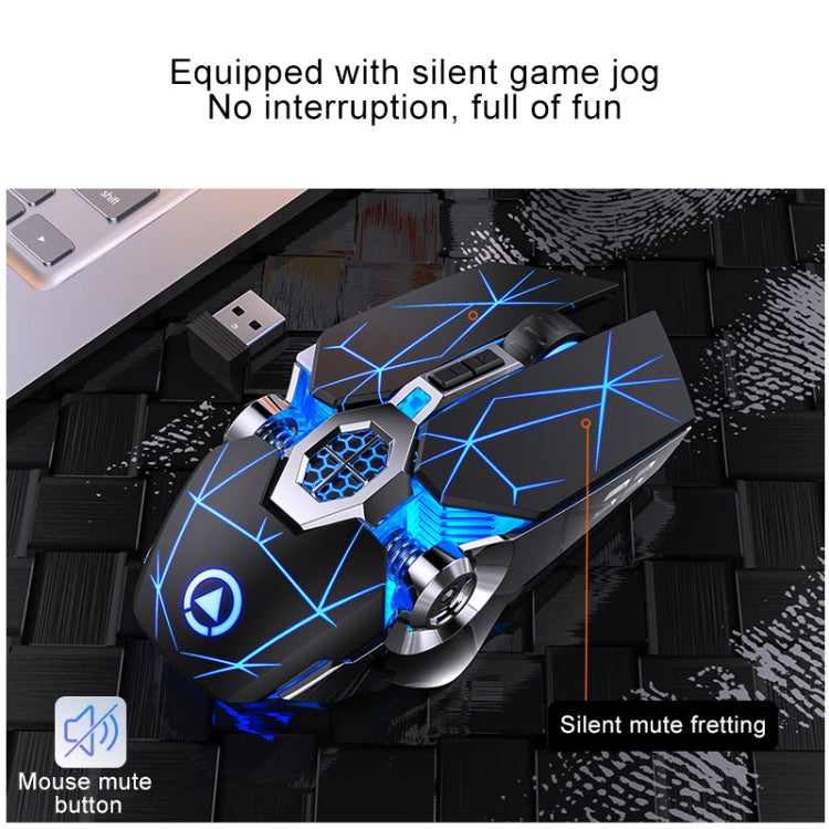 YINDIAO A7 RGB 1600 DPI 7 Buttons Wireless Gaming Mouse