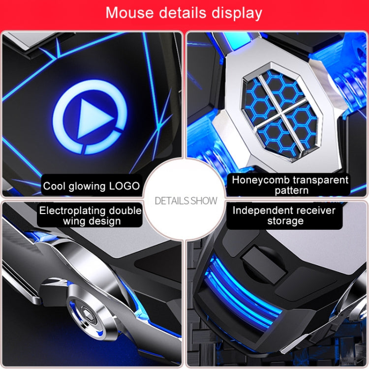 YINDIAO A7 RGB 1600 DPI 7 Buttons Wireless Gaming Mouse