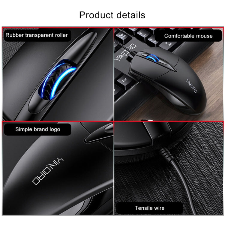 Souris Gaming Filaire YINDIAO G2 1000DPI RVB Professionnelle