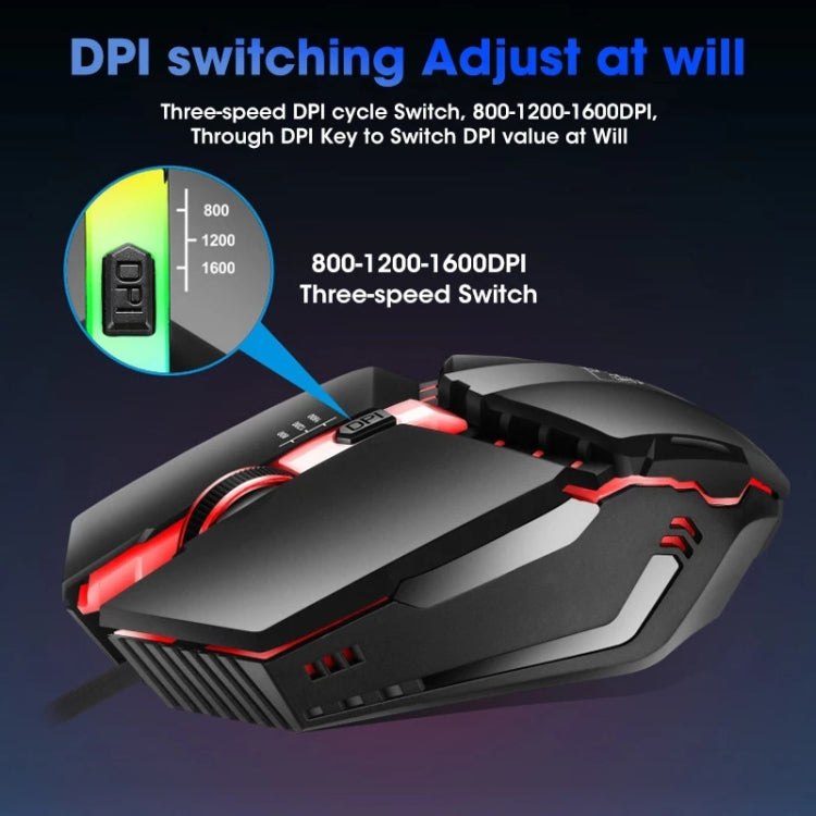 Souris Gaming Filaire ZGB K3 USB RVB pour Streamers