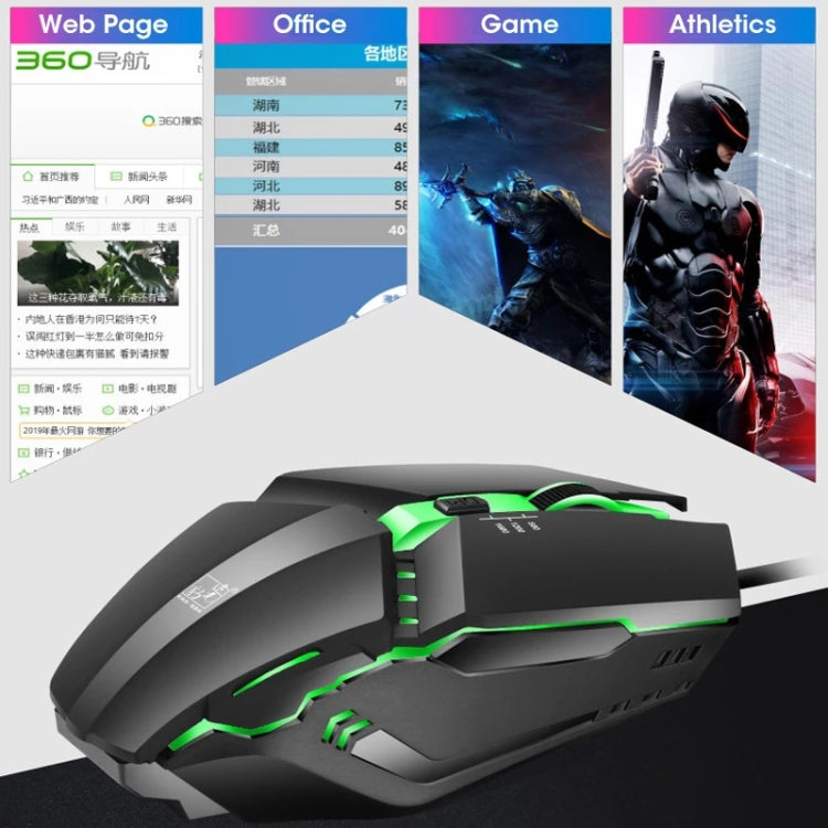 Souris Gaming Filaire ZGB K3 USB RVB pour Streamers