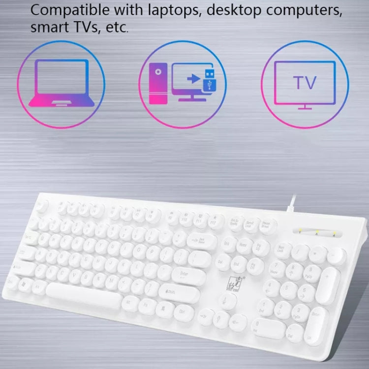 Clavier USB filaire ZGB S500 pour gaming - Clé ronde
