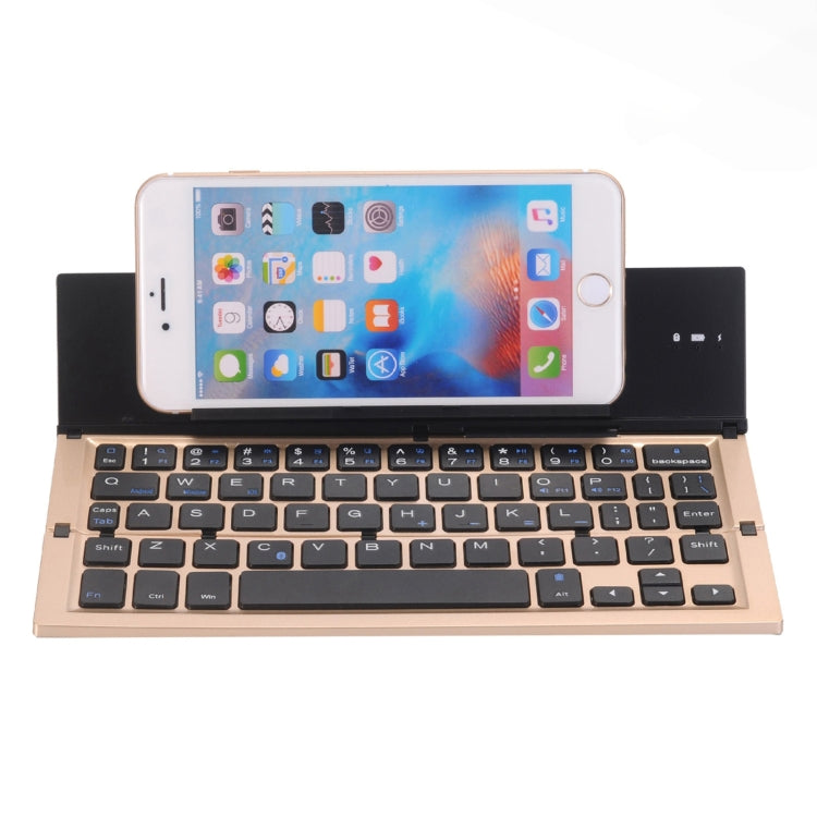 Clavier Bluetooth V3.0 pliable Ultra-fin GK608, support intégré, compatible avec le système Android/iOS/Windows, GK608 (Black), GK608 (Grey), GK608 (Gold)