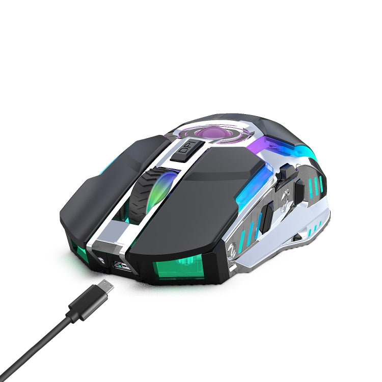 Souris sans fil ZERODATE T30 pour gaming - Rétroéclairage