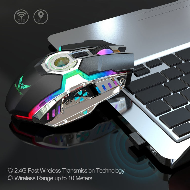 Souris sans fil ZERODATE T30 pour gaming - Rétroéclairage