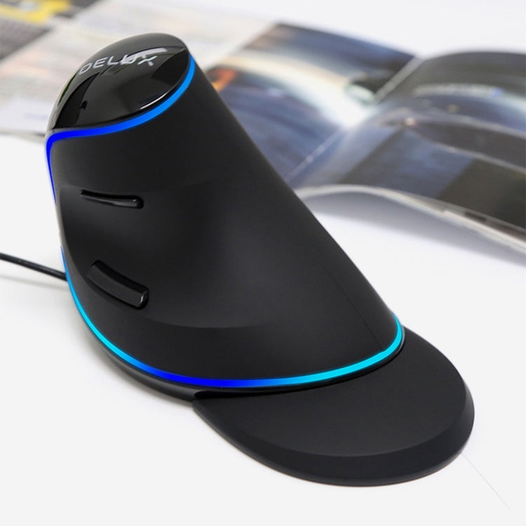 DELUX M618 Plus Wired Ergonomic Gaming Mouse 1600DPI
