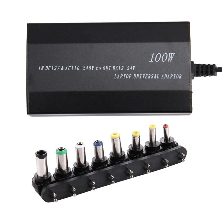 Chargeur universel 100W pour PC - 8 adaptateurs inclus