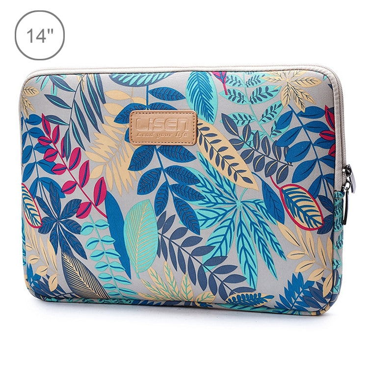 Housse de transport pour PC 14" - Motif feuilles colorées