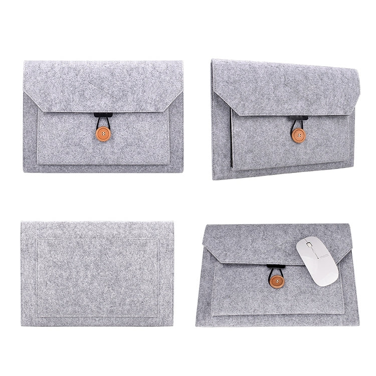 ND06 Sac intérieur polyvalent pour ordinateur portable avec boutons en feutre pour ordinateur portable 12,5 pouces, 12.5 inch