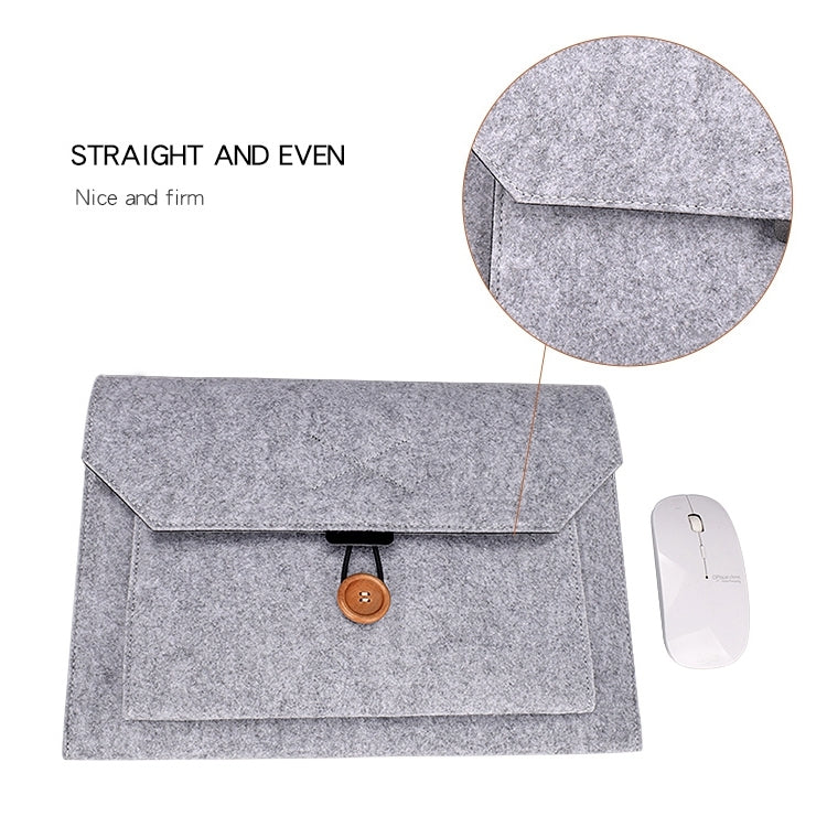 ND06 Sac intérieur polyvalent pour ordinateur portable avec boutons en feutre pour ordinateur portable 12,5 pouces, 12.5 inch