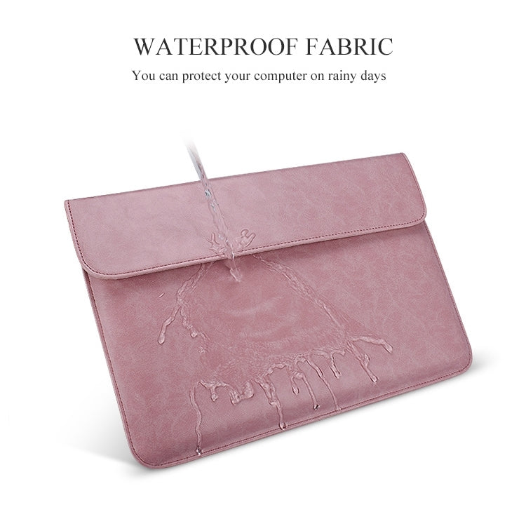 Sac en cuir PU pour PC 13.3" avec petit accessoire pratique