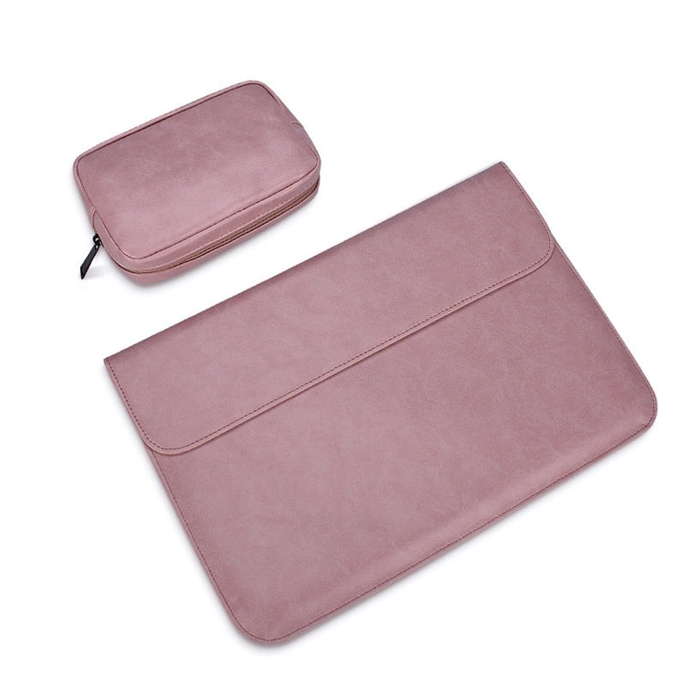PU Leather 15.4" Laptop Bag with Integrated Small Bag