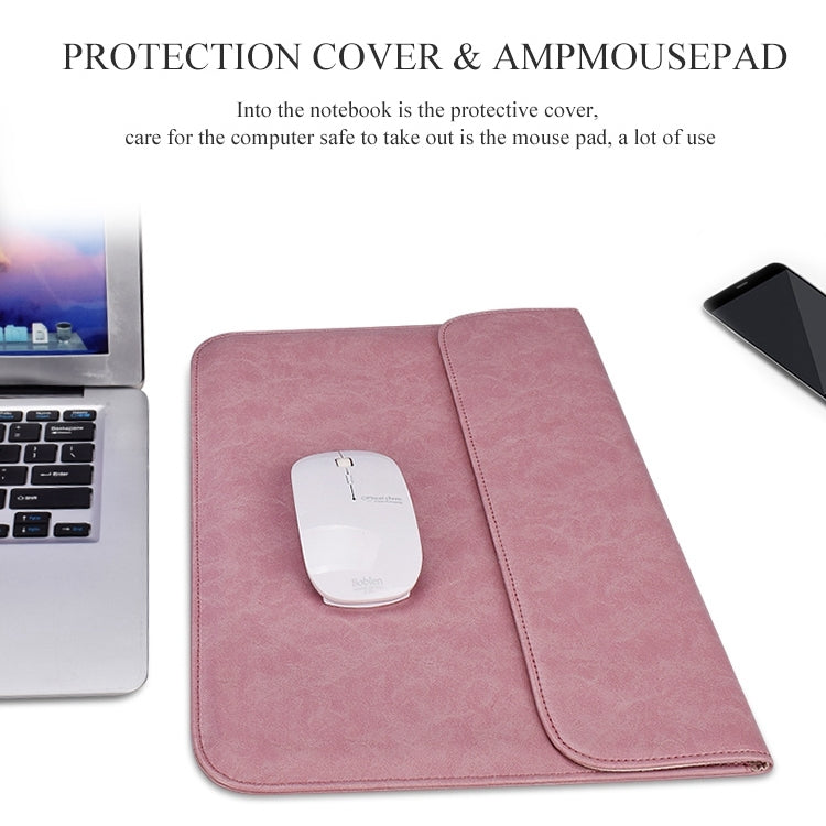 PU Leather 15.4" Laptop Bag with Integrated Small Bag