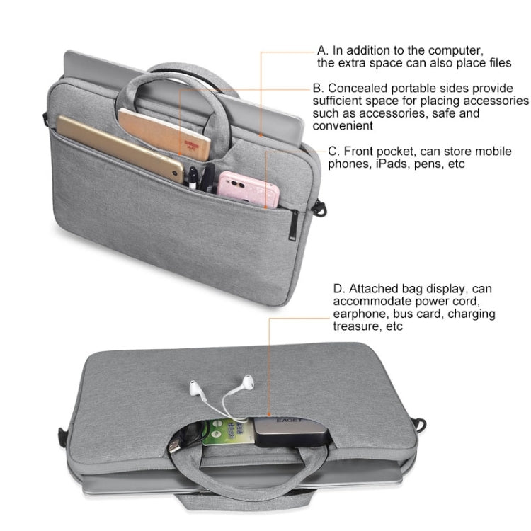 Sac à main PC imperméable pour ordinateurs 14.1 pouces