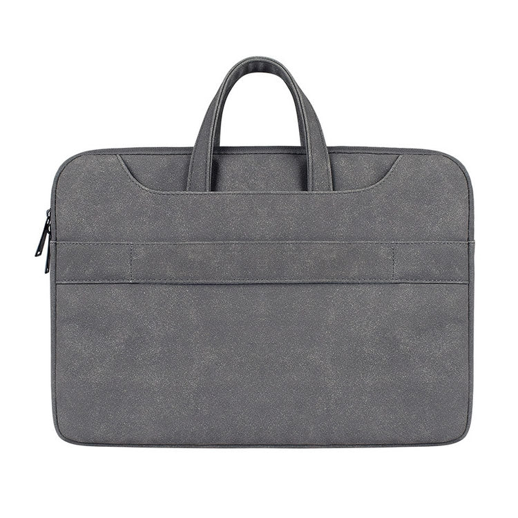 ST06S Waterproof PU Leather Shoulder Bag with Hidden Zipper and Portable Strap for 13.3-inch Laptops, with Magic Stick and Luggage Belt, ST06S 13.3 inch Dark Gray, ST06S 13.3 inch Pink
