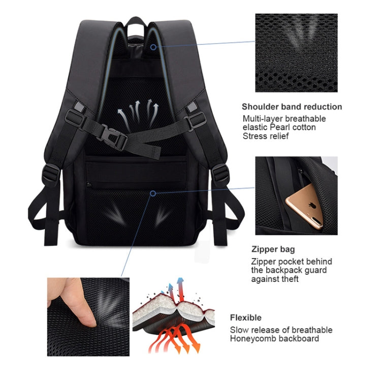 Waterproof 15-inch Laptop Gaming Backpack with USB Port