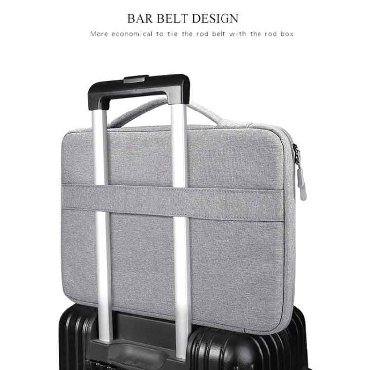 ND04 Sac à main étanche en tissu Oxford pour ordinateurs portables de 13,3 pouces, avec sangle de chariot de coffre, 13.3 inch