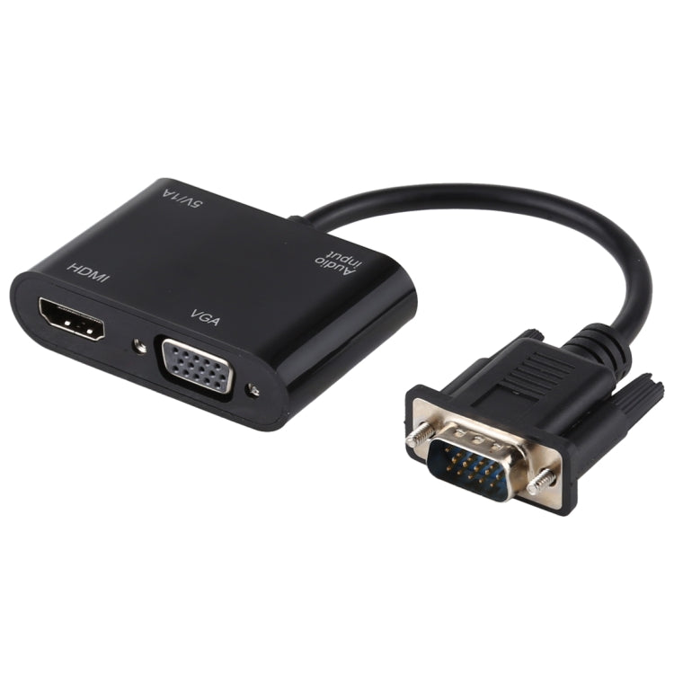 Adaptateur VGA vers HDMI 2 en 1 pour PC et Gaming
