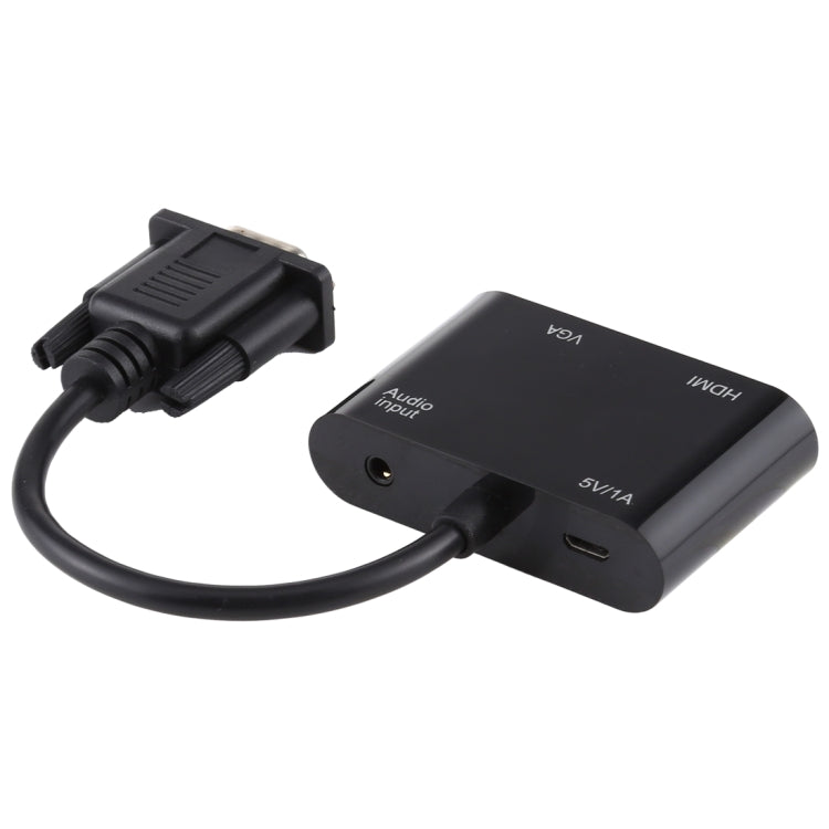 Adaptateur VGA vers HDMI 2 en 1 pour PC et Gaming
