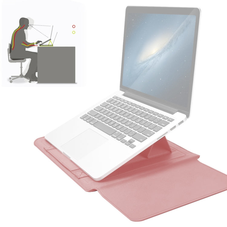 PU Leather Lining Bag for 17-inch PC & Accessories