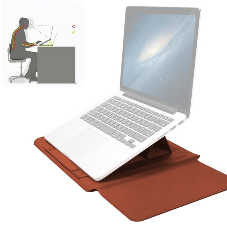 PU Leather Lining Bag for 17-inch PC & Accessories