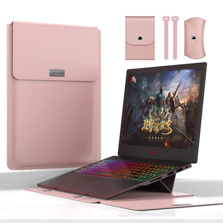 Sac de doublure 4 en 1 pour PC portable 15 pouces en cuir PU